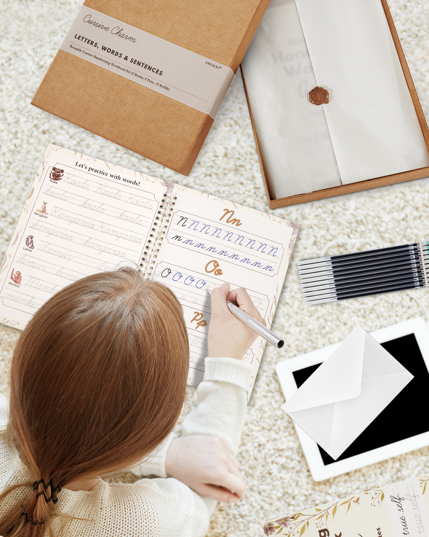 UNCLE EJ Cursive Charm Gift Set