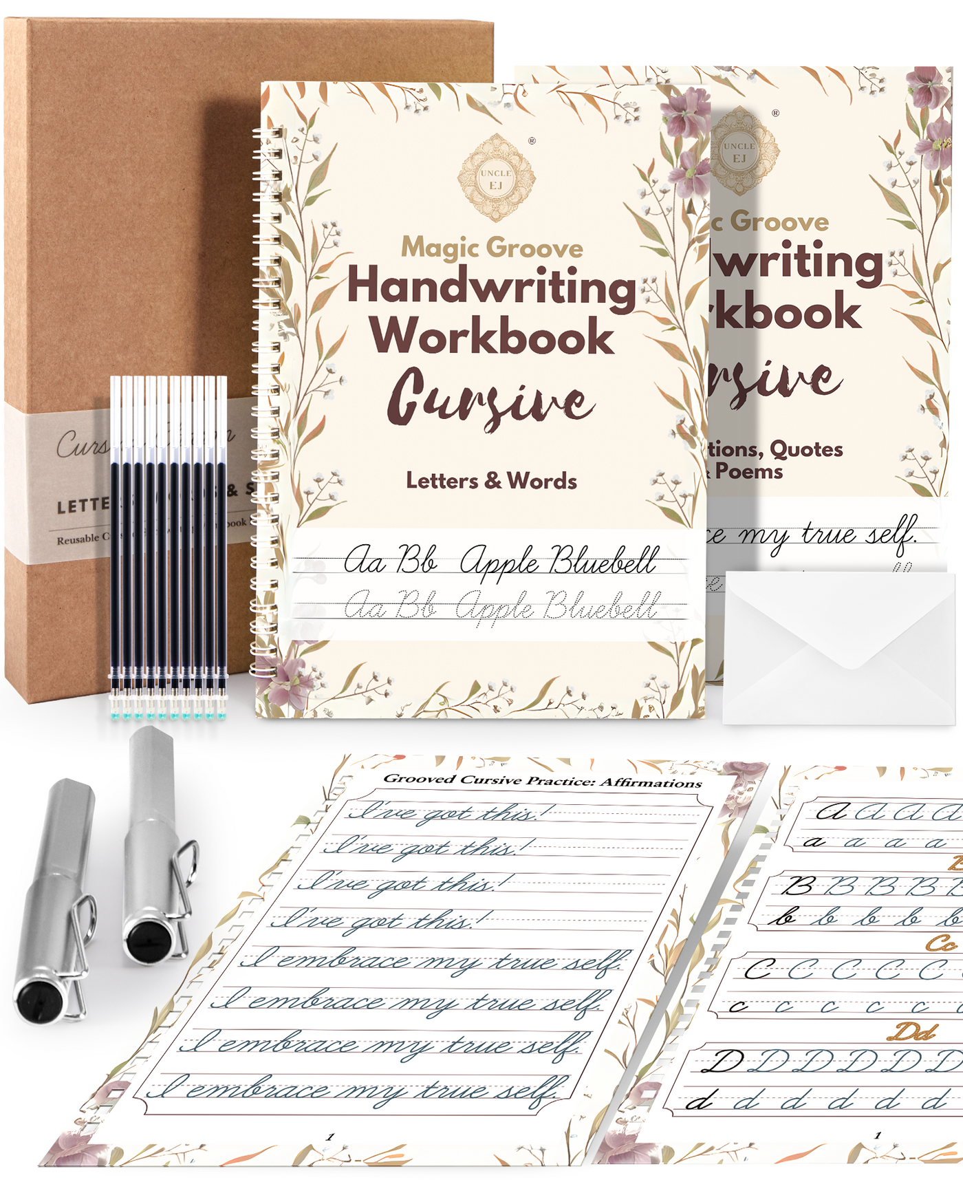 UNCLE EJ Cursive Charm Gift Set